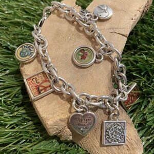 Brighton PEACE CHARMING Charm Bracelet Retired